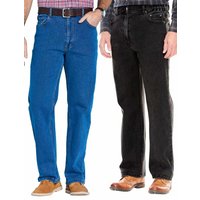 Chums Men's Denim Jeans in Pack of 2 Stretch Fabric Side Elasticated Waistband | Size: 32S