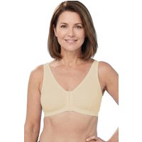 Eden House Women's Magic Front Fastening Bra Cotton in Ecru | Size: 14
