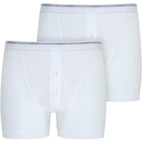 Jockey Men's Pack Of 2 Knitted Boxer in White | Size: Medium