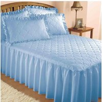 Plain Quilted Bedspread Pillow Shams sold separately Double