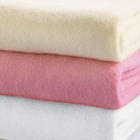 Chums Stretch Terry Fitted Sheets in Ecru | Size: Small Double