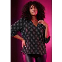 Roman Women's Curve Glitter Tunic Top in Pink