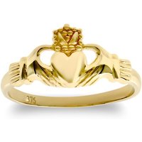 Solid 9ct Claddagh Ring D