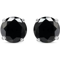 Silver CZ Double Gallery Solitaire Stud Earrings 5mm 1.00ct