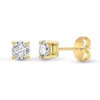 Jewelco London Women's 18ct Gold 0.75ct Diamond Solitaire Stud Earrings