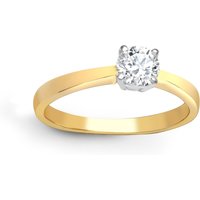 Jewelco London Women's 18ct Gold 1ct Diamond Solitaire Engagement Ring | Size: X