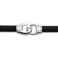 Jewelco London Men's Steel Buckle Cuff Bracelet 20mm 8.5 inch in Silver