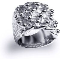 Silver III 4 Row King George III Keeper Guard Ring 21mm U