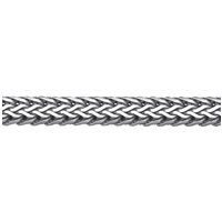 Silver Double Franco Chunky Snake Chain Bracelet 8.5"