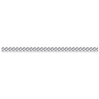 Jewelco London Silver Fine Curb Pendant Chain Necklace 1.1mm | Size: 14 inches