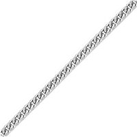 Silver Fine Curb Pendant Chain Necklace 1.1mm inches