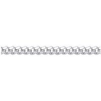 Silver Miami Cuban Court Curb Link Chain Bracelet 5mm 8.5"