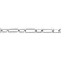 Jewelco London Women's 925 Silver Oval Pill Paper Clip Chain Necklace 5mm 20 inch 50cm