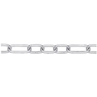 Jewelco London Women's Silver Chunky Oval Pill Paper Clip Chain Necklace 8mm 20" 50cm