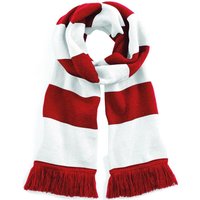 Beechfield Women's Varsity Winter Scarf (Double Layer Knit) in Red
