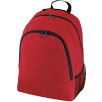 Bagbase Men's Plain Universal Backpack Rucksack Bag (18 Litres) in Red