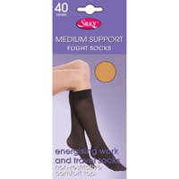 Silky Women's Support Flight Socks (1 Pair) in Nude