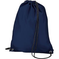 Bagbase Men's Budget Water Resistant Sports Gymsac Drawstring Bag (11L) in Navy