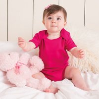 Short Sleeved Body Suit Envelope Neck Opening m