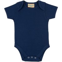 Larkwood Boy's Short Sleeved Body Suit With Envelope Neck Opening in Navy | Size: 12-18 m