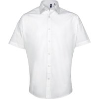 Premier Men's Supreme Heavy Poplin Short Sleeve Work Shirt in White
