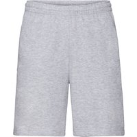 Fruit of the Loom Men's Lightweight Casual Fleece Shorts (240 GSM) in Grey | Size: Medium