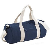 Plain Varsity Barrel Duffle Bag Dark