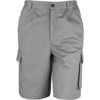 Result Men's Work-Guard Action Shorts Workwear in Grey | Size: Large