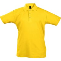 SOL'S Summer II Pique Polo Shirt in Gold | Size: 12 Years