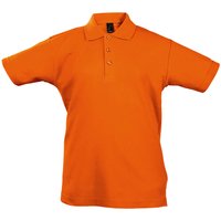 SOL'S Summer II Pique Polo Shirt in Orange | Size: 12 Years