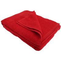 SOL'S Island 100 Bath Sheet / Towel (100 X 150cm) in Red | Size: 100 X 150 cm