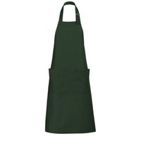 SOL'S Gala Long Bib Apron Barwear in Bottle Green