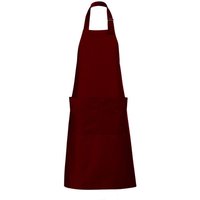 SOL'S Gala Long Bib Apron Barwear in Burgundy