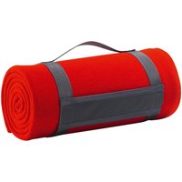 SOL'S Plaid Pill Resistant Fleece Blanket in Red