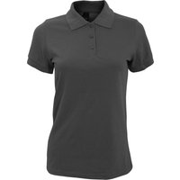 SOL'S Women's Prime Pique Polo Shirt in Dark Grey | Size: 2XL