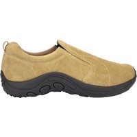 PDQ Men's Real Suede Ryno Slip-On Casual Trainers in Taupe | Size: 10