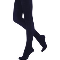 Silky Women's 300 Denier Appearance Fleece Tights (1 Pair) in Navy | Size: Medium