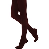 Silky Women's 300 Denier Appearance Fleece Tights (1 Pair) in Wine | Size: Large