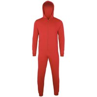 Colortone Comfy Co Plain All In One Onesie in Red | Size: 9 Years