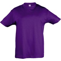 SOL'S Regent Short Sleeve T-Shirt in Purple | Size: 10 Years