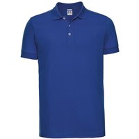 Russell Men's Stretch Short Sleeve Polo Shirt in Royal | Size: Large
