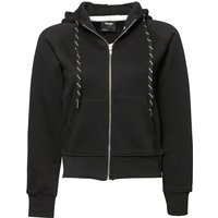 TEE JAYS Women's Full Zip Hooded Sweatshirt in Black | Size: Medium