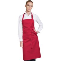 Dennys Multicoloured Bib Apron 28x36ins in Crimson