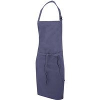 Dennys Multicoloured Bib Apron 28x36ins in Mid Grey