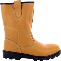 Leather Safety Rigger Padded Ankle Toe Cap Boots