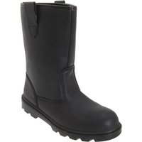 Leather Safety Rigger Treaded Sole Toe Cap Boots