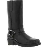 High Harley Western Harness Leather Boots