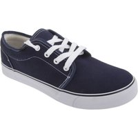 Dek Men's 4 Eye Padded Canvas Deck Shoes in Navy | Size: 6