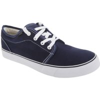 Dek Men's 4 Eye Padded Canvas Deck Shoes in Navy | Size: 7