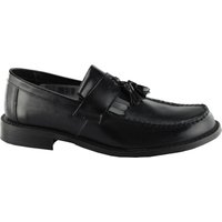 Toggle Saddle Hi Shine Leather Loafers